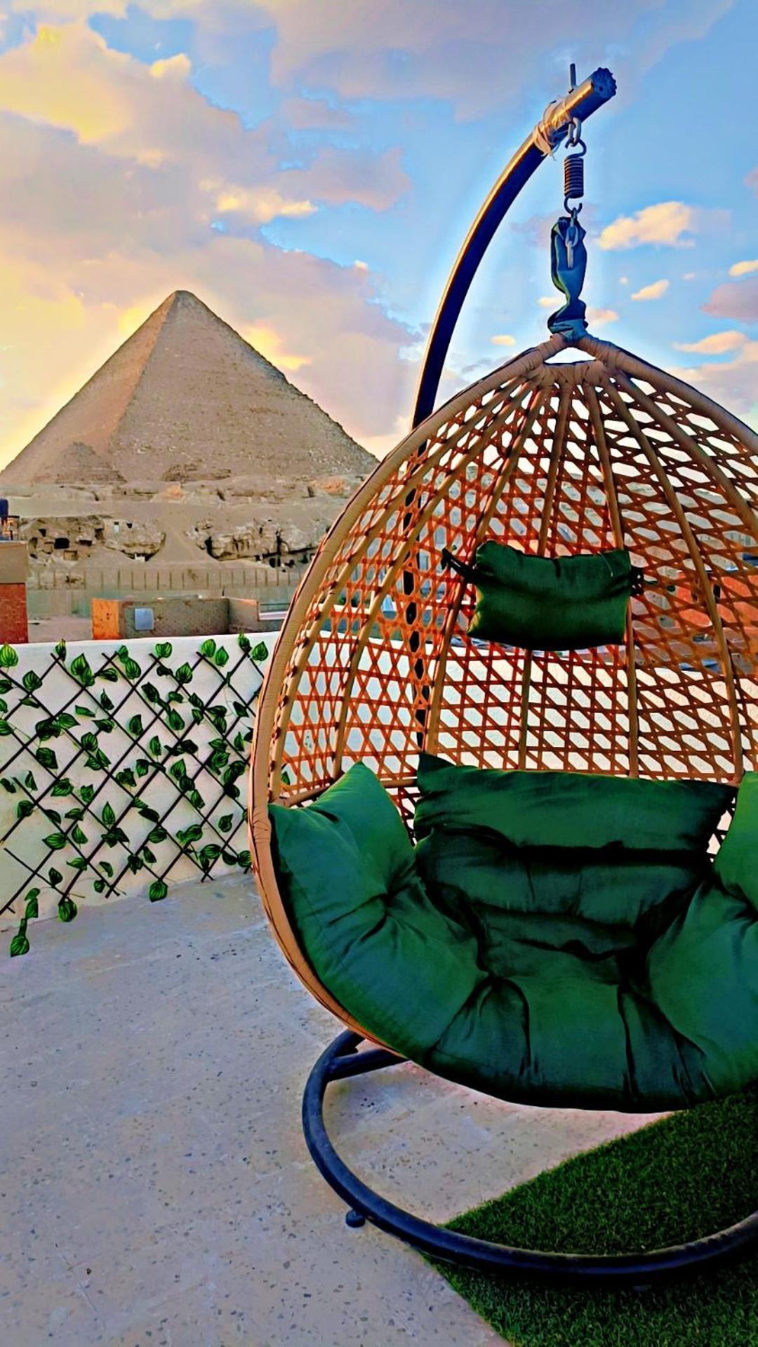 Solima Pyramids Inn Kafrat al Jabal Bagian luar foto