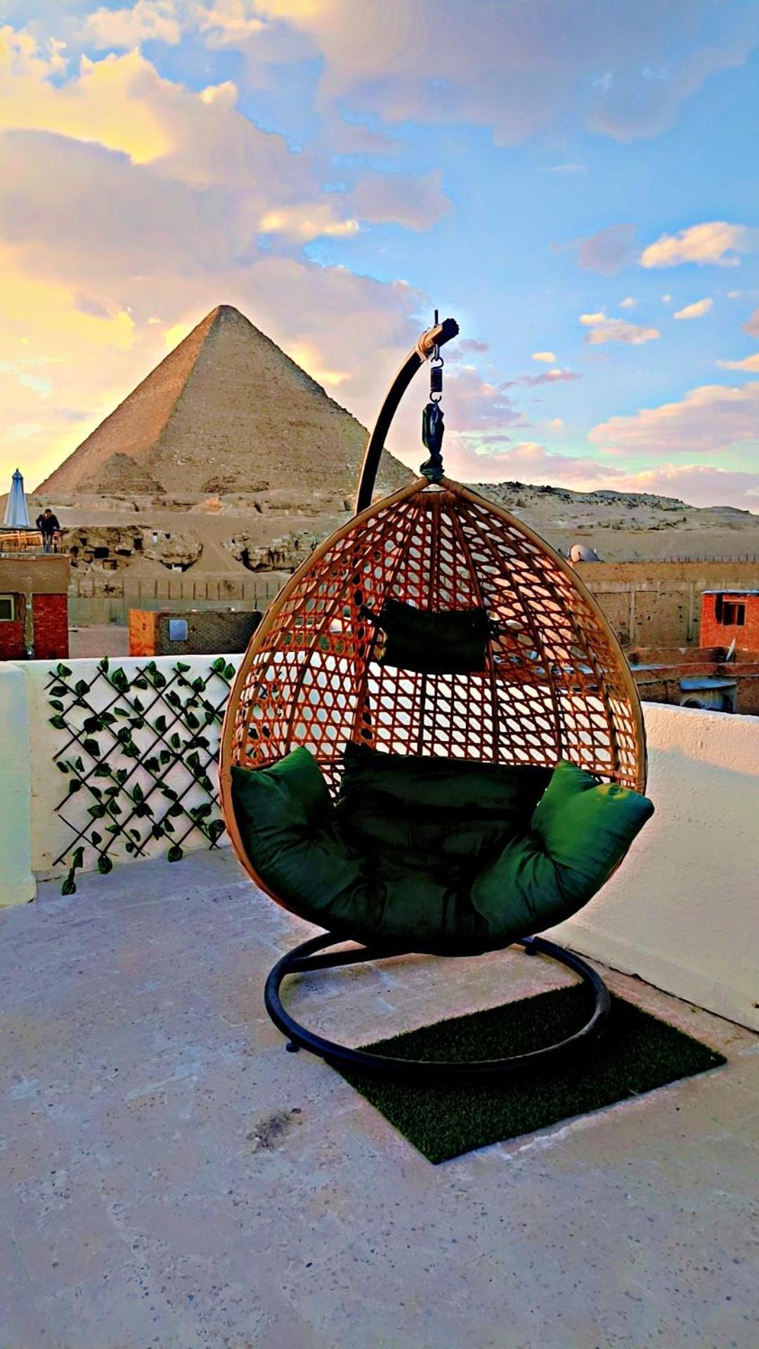 Solima Pyramids Inn Kafrat al Jabal Bagian luar foto