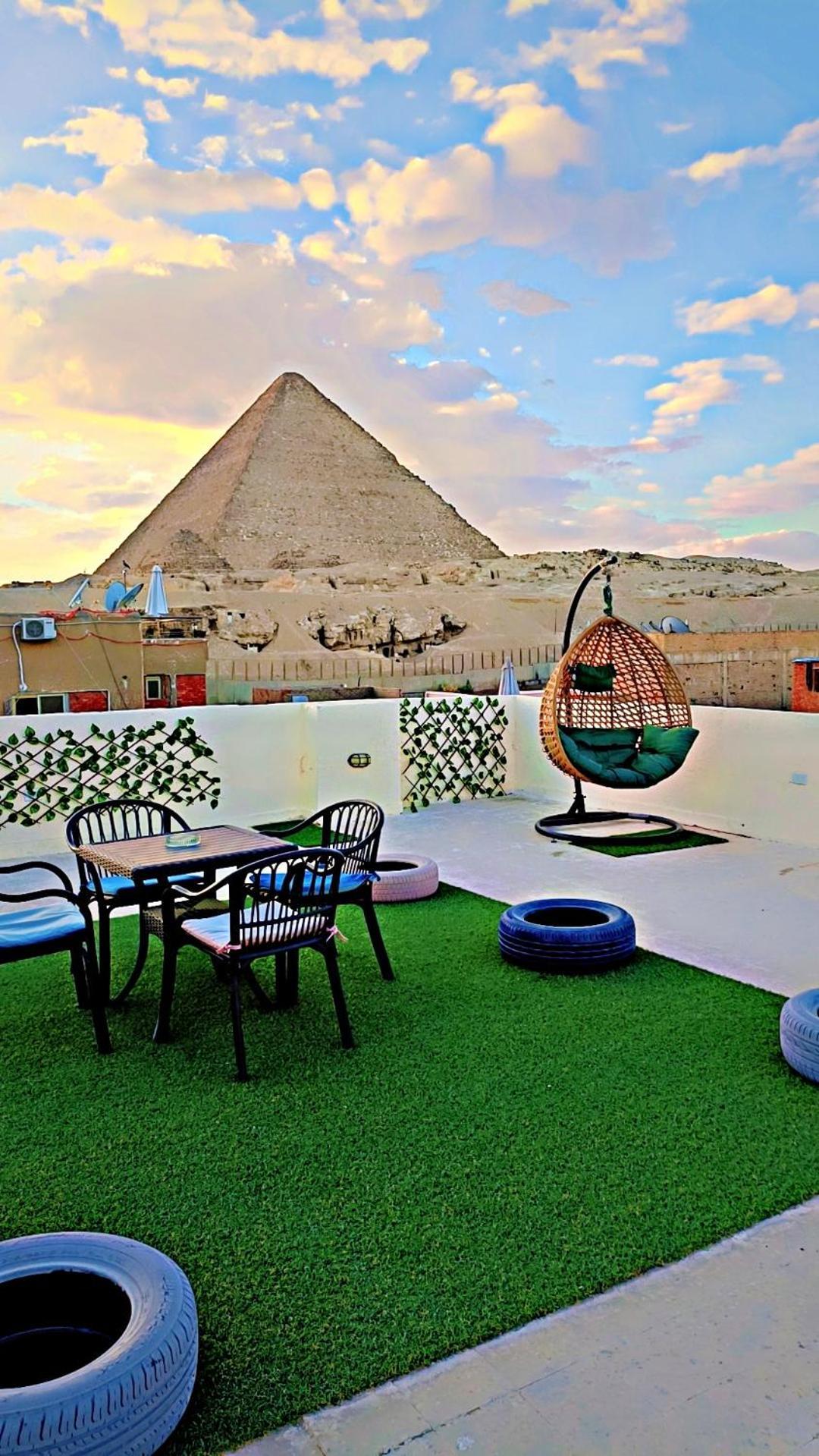Solima Pyramids Inn Kafrat al Jabal Bagian luar foto